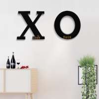 Factory Manufacture Metal Monogram Letter Wall Mounted Wine Cork Display Rack