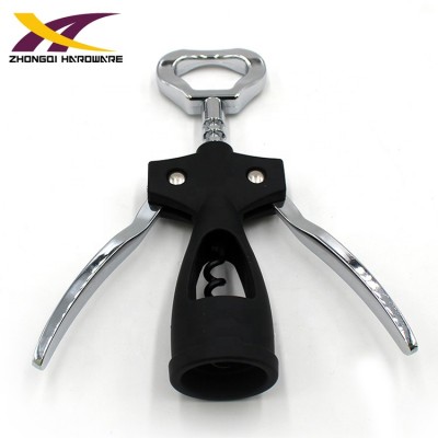 Custom winged style zinc alloy corkscrew professional red wine bottle opener