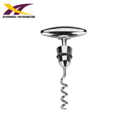 Low price zinc alloy bottle T style corkscrew wine opener