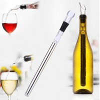 FDA& LFGB Approved Stainless Steel Wine Chill Stick With Pourer,Wine Aerator Pourer Wine Chiller Rod LFK-CR01A