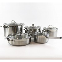 Factory Wholesale Premium Chefmate Prestige Non-stick cooking set Stainless Steel 8 Pcs Pot Casserole  Cookware Set