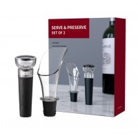 HUIJUE 2020 Amazon Food-grade Material Wine Accessories Gift Set with Wine Pourer, Wine Stopper